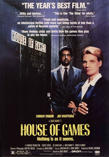 House of Games poker filmi afişi